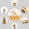 Brass Hook Brushed Robe Decoration Hook Wall Hanging Bathroom Kitchen Accessories Brass Clothes Rack Door Hooks Wholesale