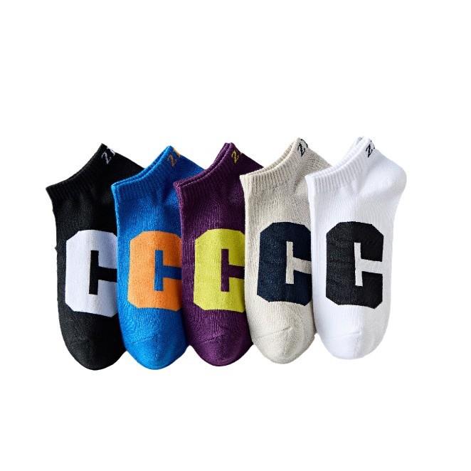 Men's Odor-Resistant Sweat-Absorbent Low-Cut Ankle Socks for Spring/Summer - Thin & Lightweight for Sports