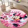 Personalized M-Minnie Round Chair Office Rug - Perfect for Mat, Office Chair & More - Ideal Gift for Birthdays and Holidays