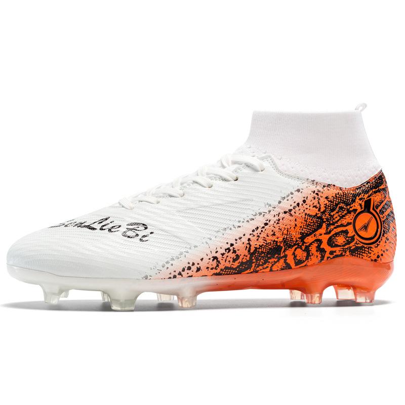 New high-top football shoes, outdoor sports, male and female students, broken nails, professional games, long nails football shoes