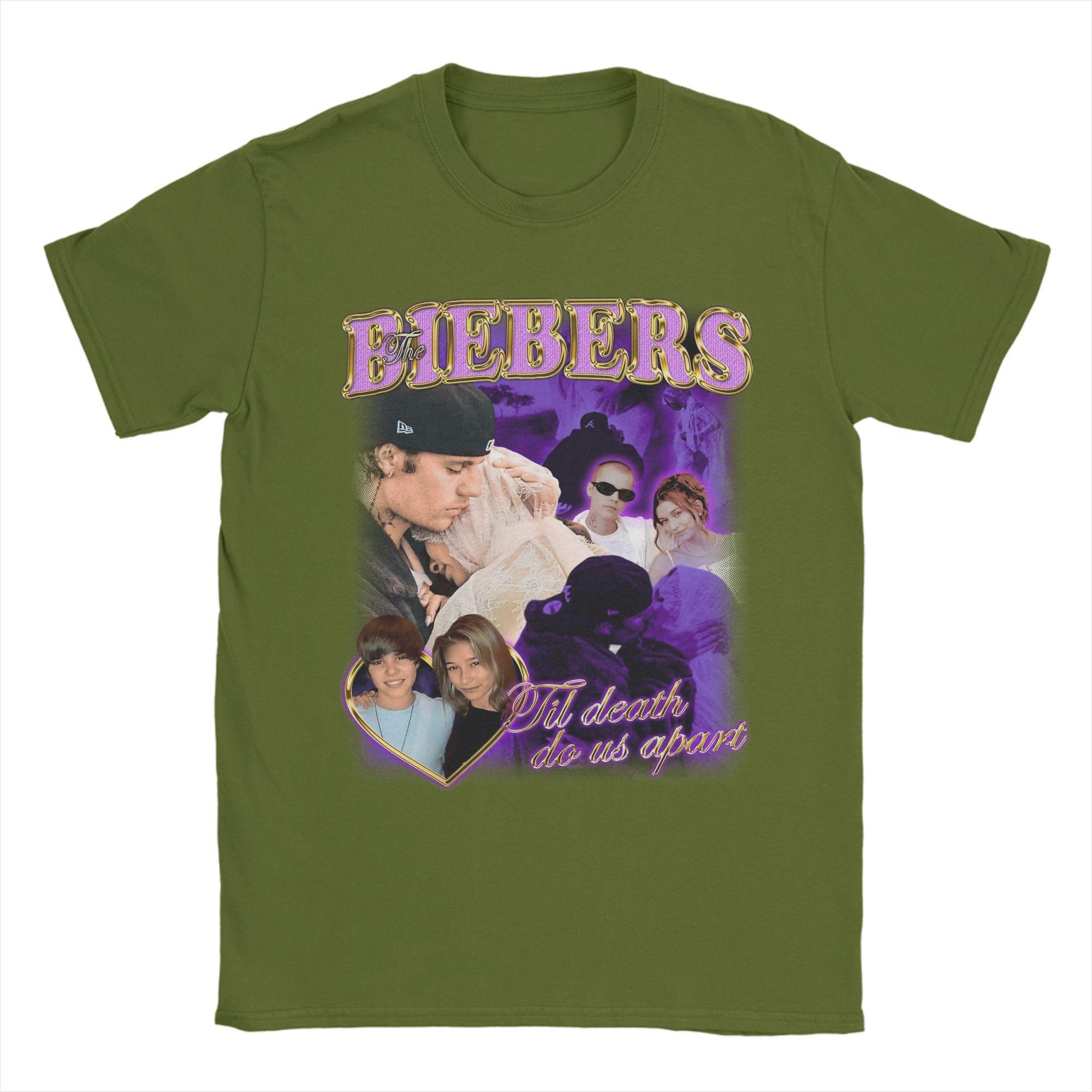 

Justins Biebers T Shirts Men 100% Cotton Casual T-Shirts Crew Neck Tee Shirt Short Sleeve Tops Summer 3XL