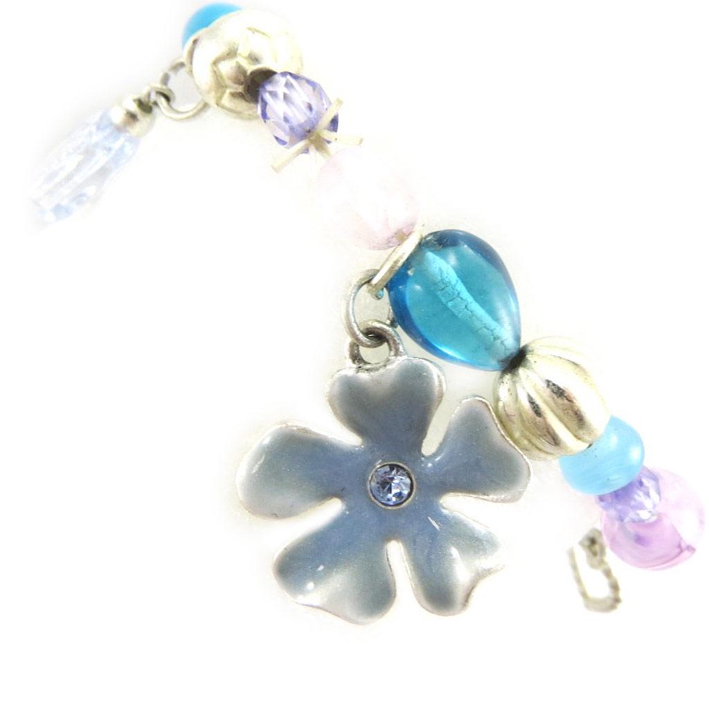 Les Trésors De Lily [A3297] - Designer Bracelet 'Prairie Fleurie' Blue