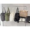 Women'S Down Cotton Clothes Shoulder Bag Large Capacity Cotton Filling Lightweight Trend Handbag