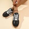 Spring and autumn new large size flat casual moral training shoes lace-up light sports shoes