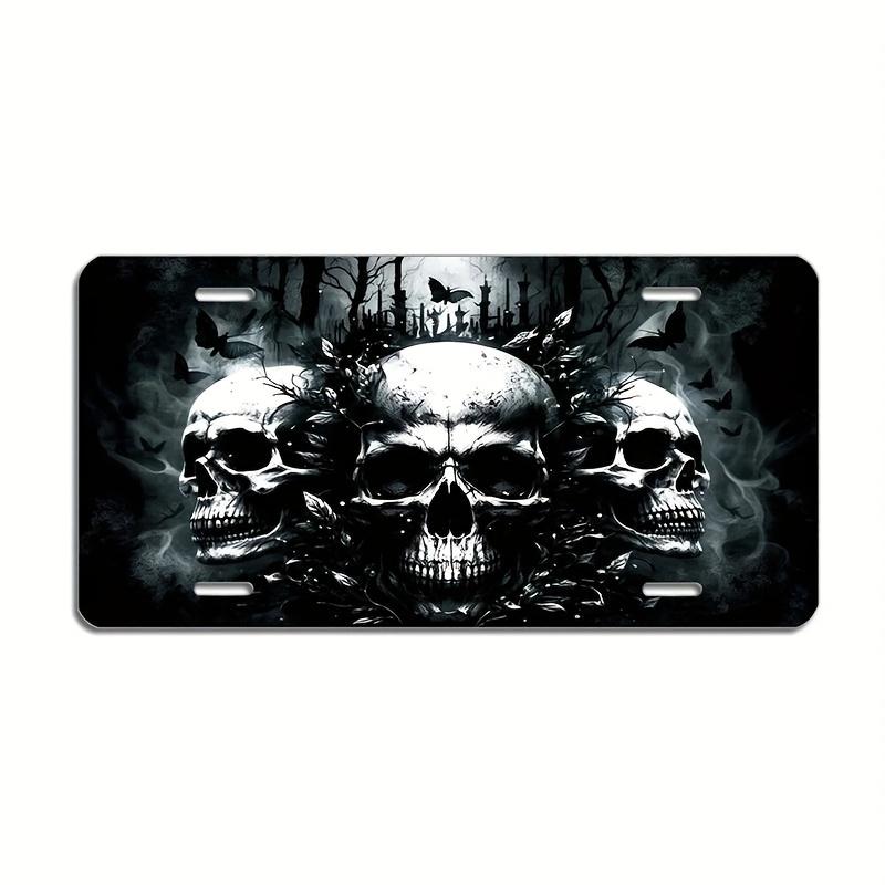 

Gothic Skulls Butterflies Dark Art D Flat Aluminum Tin Sign for Gothic Car Wall Decor Bar Garage Man Cave 15x30cm(5.9x7.8inch)