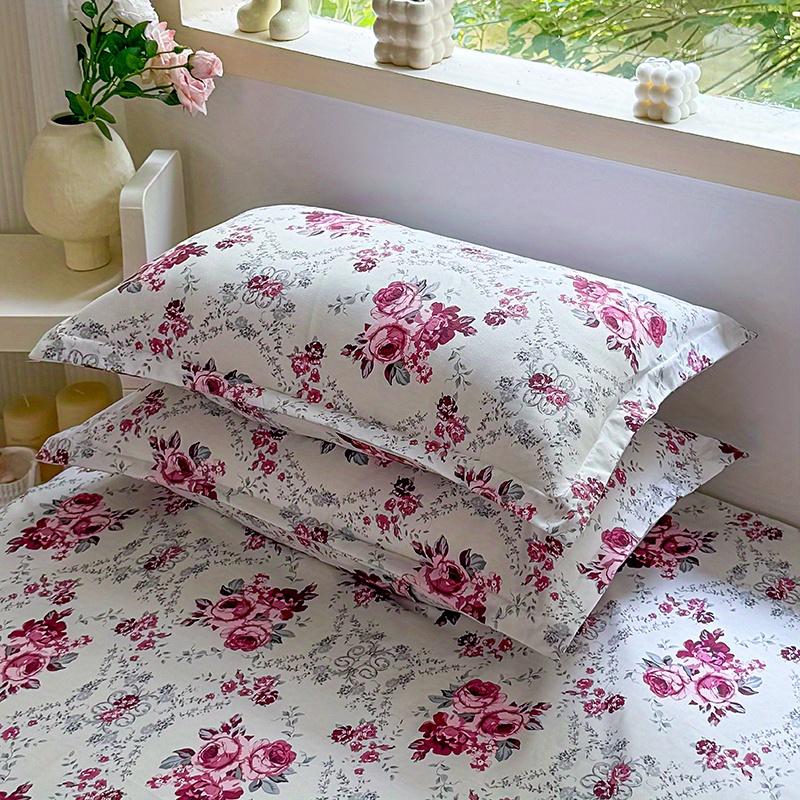 

2 шт. Красивые новые наволочки с цветочным рисунком (Две наволочки, без подушки) 48X74cmX2