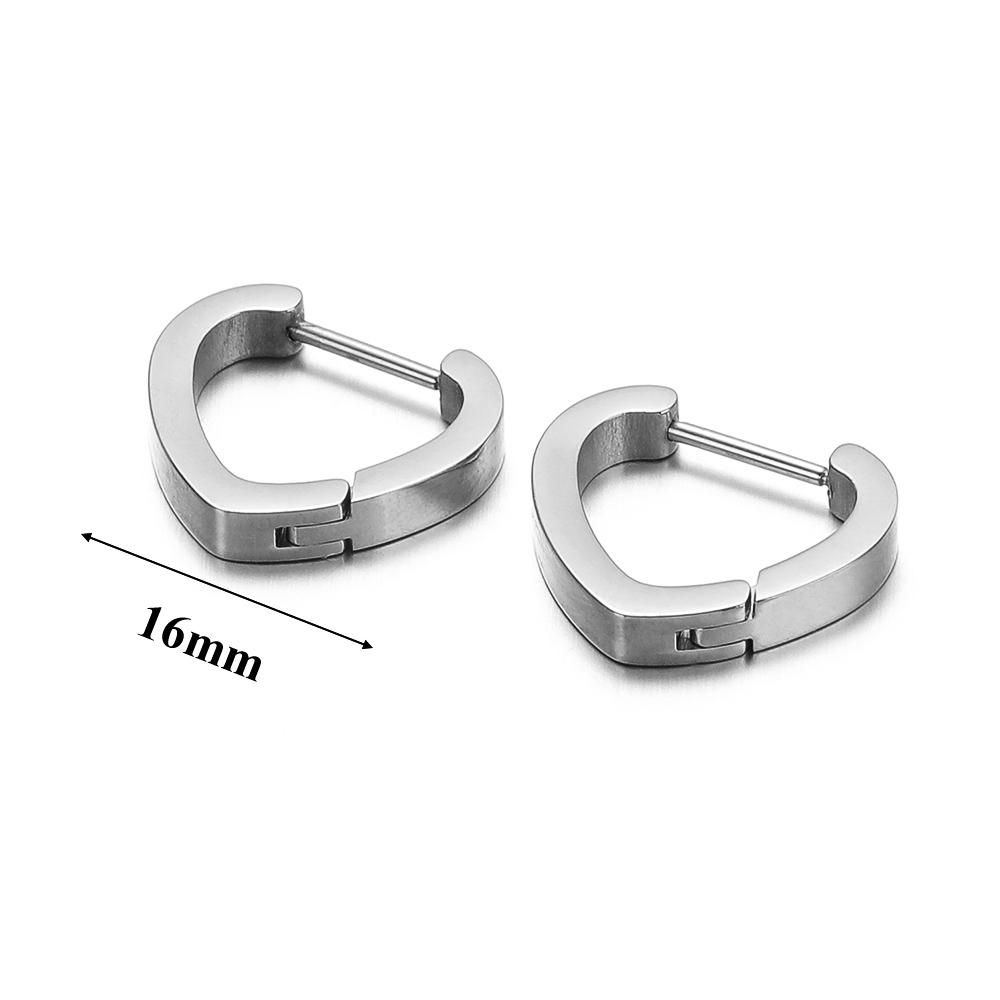 Edelstahl Creolen Dreieck Unisex Punk Rock Ohr Quadratisches Ohrring Geschenk Hiphop Geschenk Huggie Modeschmuck Großhandel