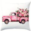 Home Decor Pink Flowers On Vintage Items Pillow Covers Pattern Cushion Cover Suitable For Sofa Bedroom Car Pillow Cover