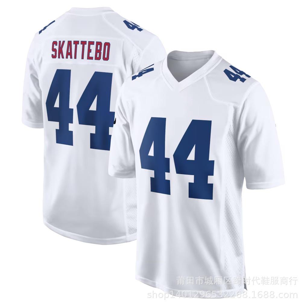 Wholesale NFL Giants Jersey Embroidered Rugby Jersey 1 #8 #JONES 26 #BARKLEY 56 #44 #