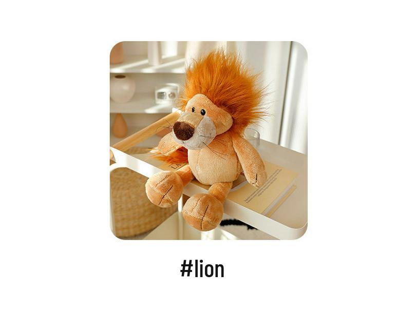 Orman Hayvanları Peluş Oyuncaklar - Aslan, Fil, Goril, Geyik Bebekler - Hayvanat Bahçesi Hediye Koleksiyonu