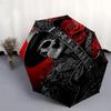 1pc Skull Roses Automatic Open,Windproof, Compact Travel Umbrella, Gift for Birthday, Christmast93054