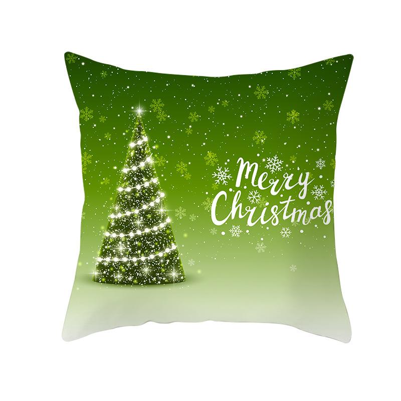 Fresh Green Christmas Pillow Cover Home Ornament Pillow Sleeping Pillow Cushion Cover Premium Durable Quality Useful
