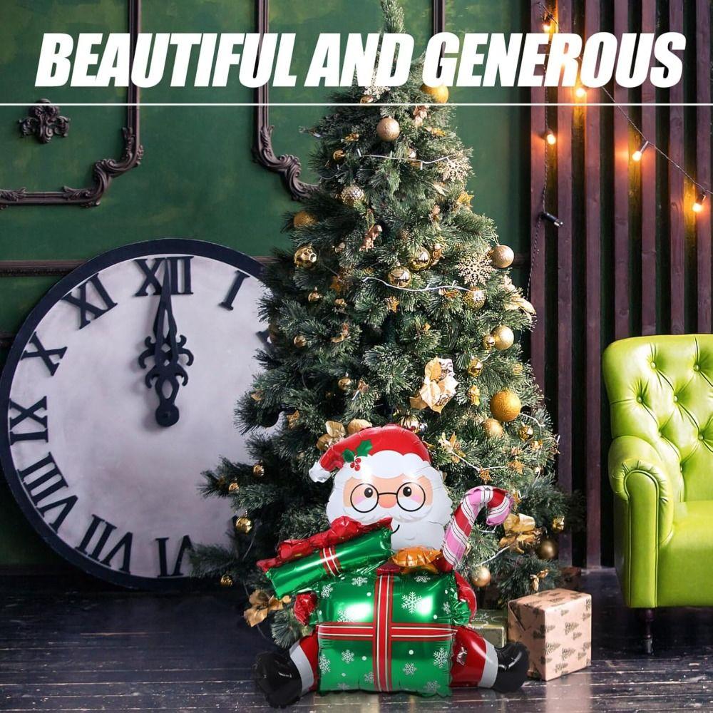 Extra Large 3D Santa Claus Balloons Merry Christmas Xmas Tree Balloons  Christmas Decorations