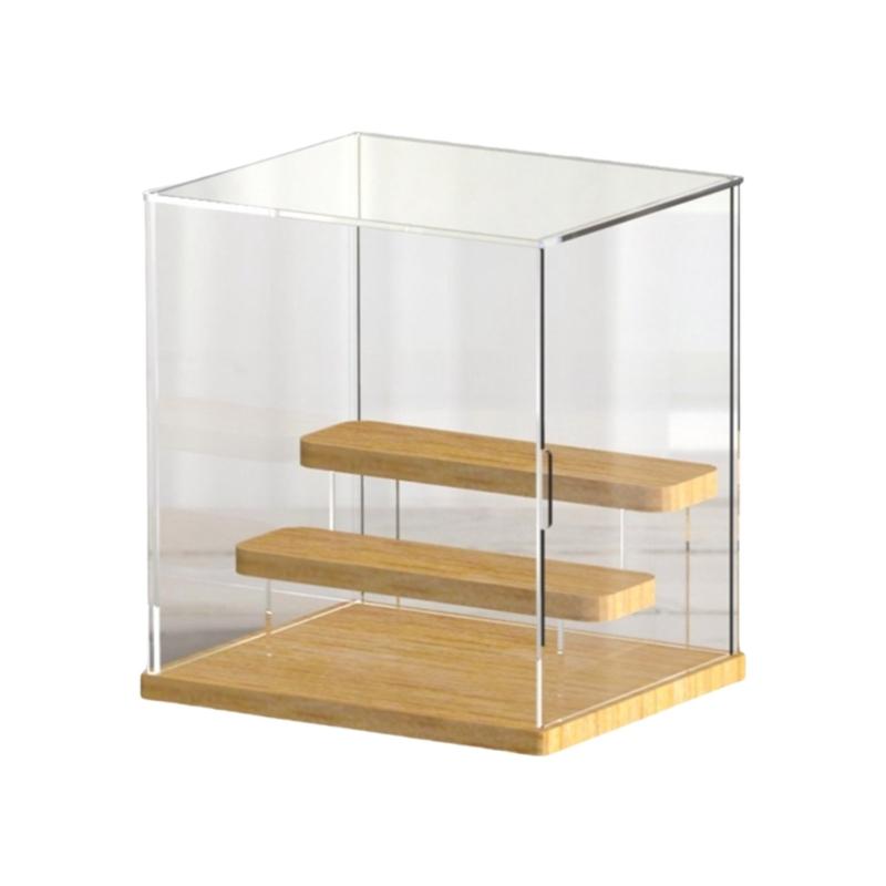 Acrylic Display Case for Miniature Collectibles and Toy Models Clear Dustproof Showcase Stand Perfume Storage Box