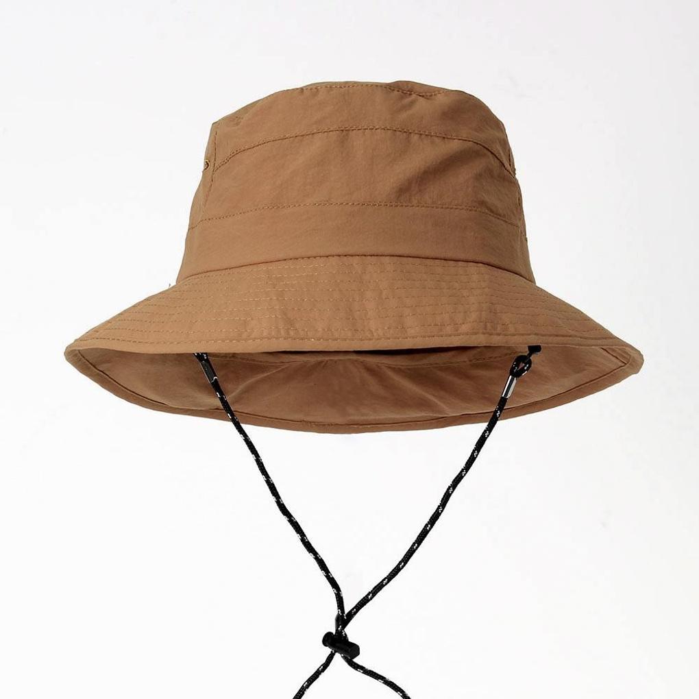 Foldable mountaineering hat (orange-brown) wide hat