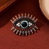 Exaggerated and Unique Long Eyelashes Devil's Eye Fashionable Temperament High-end Light Luxury Retro Brooch