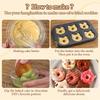 6Cup DIY Donut Baking Tools Cartoon Cute Bear Cat Chocolate Cake Baking Tray Non-Stick Metal Donut Mold Muffin Bread Tray Pan