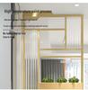 Modern Nordic Glass Partition Screen with Iron Art and Stainless Steel Washstand for Luxury Living Room and Entryway