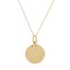 18K Yellow Gold Medal M Necklace DPD54067 with Exclusive Box [D Collection]