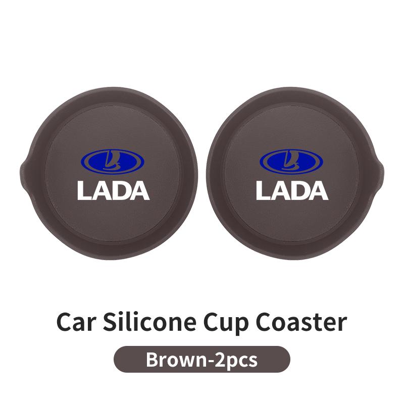 Handle-equipped silicone cup coaster For Lada Vesta Niva Samara Kalina Largus Priora Xray Granta ZZ1