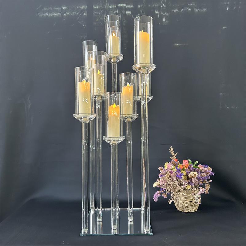 European Crystal Candlestick - Elegant Wedding & Home Décor Candle Holder