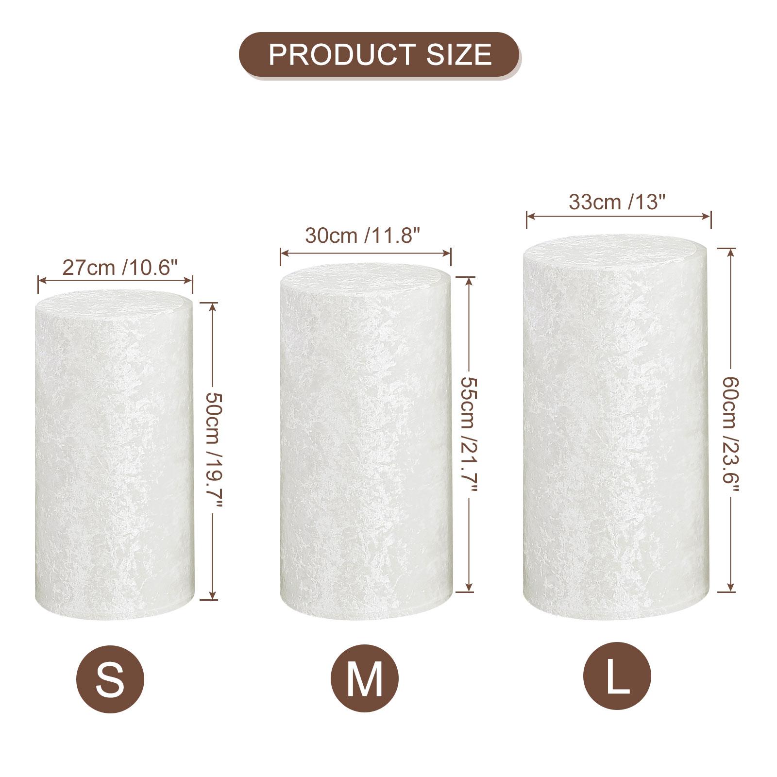 

3pcs Cylinder Spandex Stand Covers Plinth Stand Cover Velvet Fabric Pedestal Column Cylinder Covers for Party Decorations