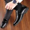 Spring Men's Leather Shoes Extra Large Size 48 Size Men's Inner Height Increase Business Dress Height Increase Shoes In the Elderly Father Shoes