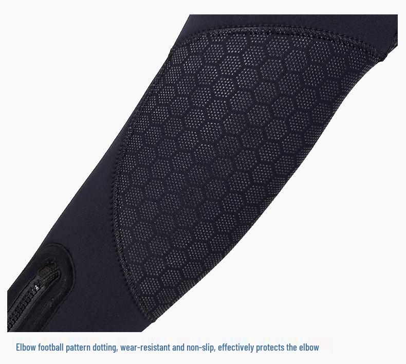 OUZO7mm CR Super Elastic Long Sleeve Wetsuit - Thick, Cold-Proof for Surfing, Free Diving, and Scuba Diving