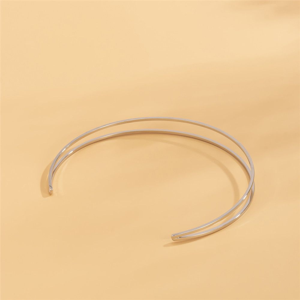 Módní Exagerace Dvojitý C-tvar Retro Náramek Dutý Dekorace Paže Řetízek Geometrický Tvar