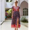 Boho potisk sexy plážové ležérní dovolenkové párty šaty potisk šaty