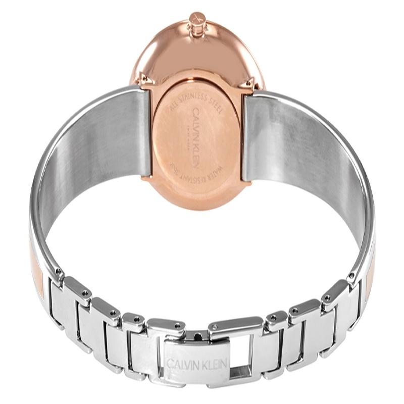CALVIN KLEIN watch quartz movement stainless steel strap 30mm silver dial women's watch 30 meters waterproof K4E2N61X