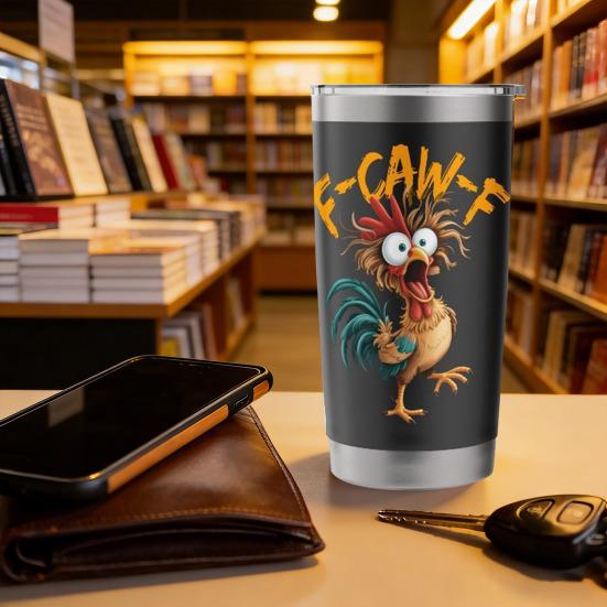 Vtipný naštvaný pražič Tumbler 20oz CAW-F Dvoustěnný izolovaný hrnek Personalizovaný jménem Dárek pro kolegy Přátele Sourozence