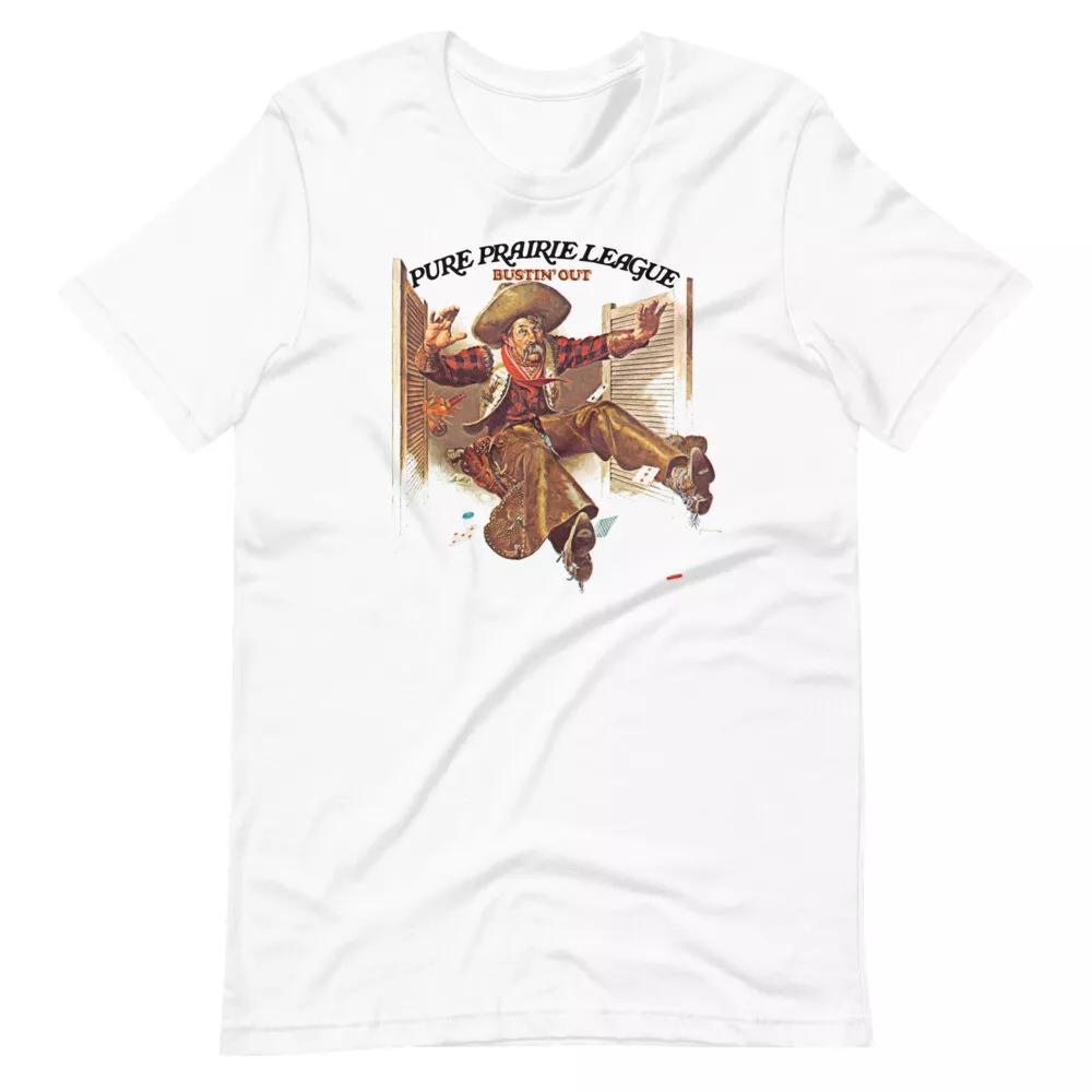 PURE PRAIRIE LEAGUE Bustin Out White Tee Short-Sleeve Unisex T-Shirt S