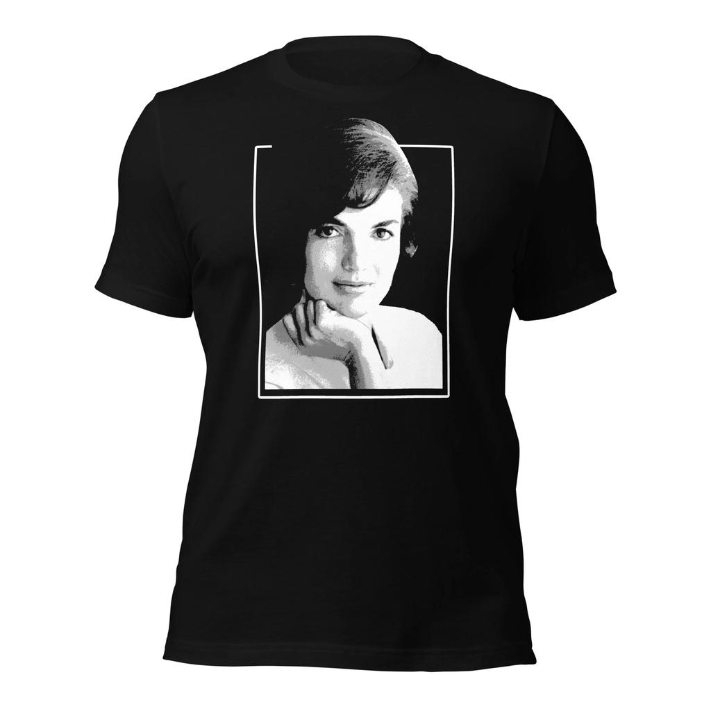 Jacqueline Kennedy Jackie Ritratto Grafica Maglietta Unisex 100% Cotone T-shirt Uomo Top