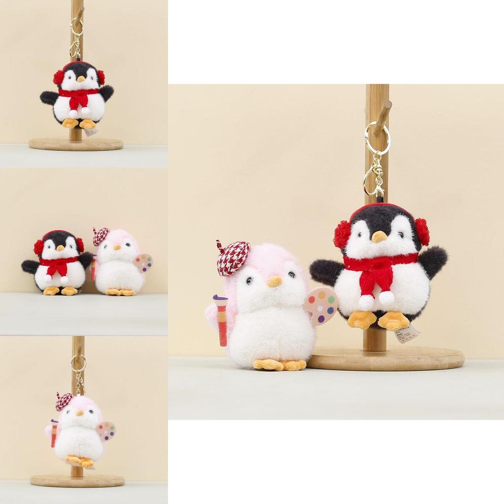 Cute Animal Penguin Plush Toy For Bags And Car Decorations