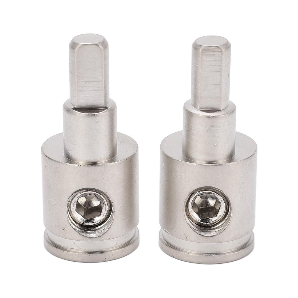 2pcs Amp Input Reducer Adapter 0 Gauge To 4 Gauge High Power Brass Nickel Plated for Car