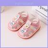 Cartoon Baby Girls Boys Summer Soft Sole Sandals With Velcro For Toddler Walking