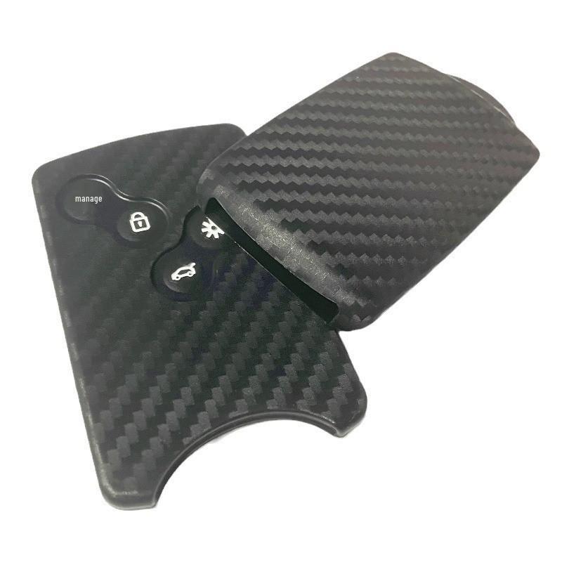 Renault Car Key Cover: Carbon Fiber for Captur, Fluence, Scenic, Megane, Latitude, Laguna