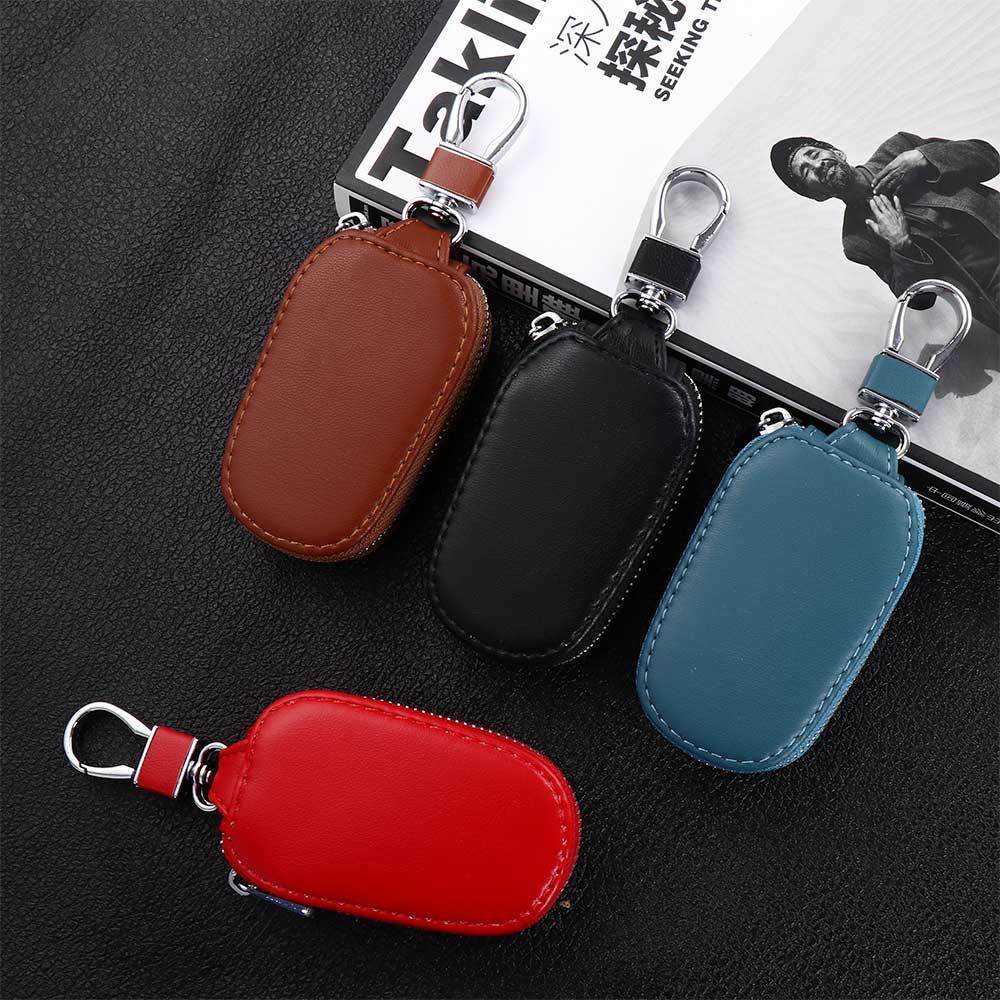 Keychain Covers PU Leather Keychain Car Key Wallets Keys Organizer Car Key Case Zipper Key Case Bag