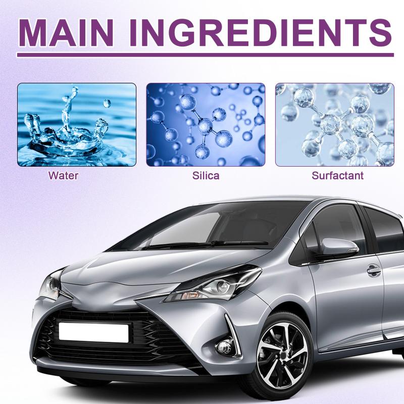 Car Spray Polish 6 in Multi Surface Car Coating Crystal Shield Anti Dust Stain Formula for Interior Exterior