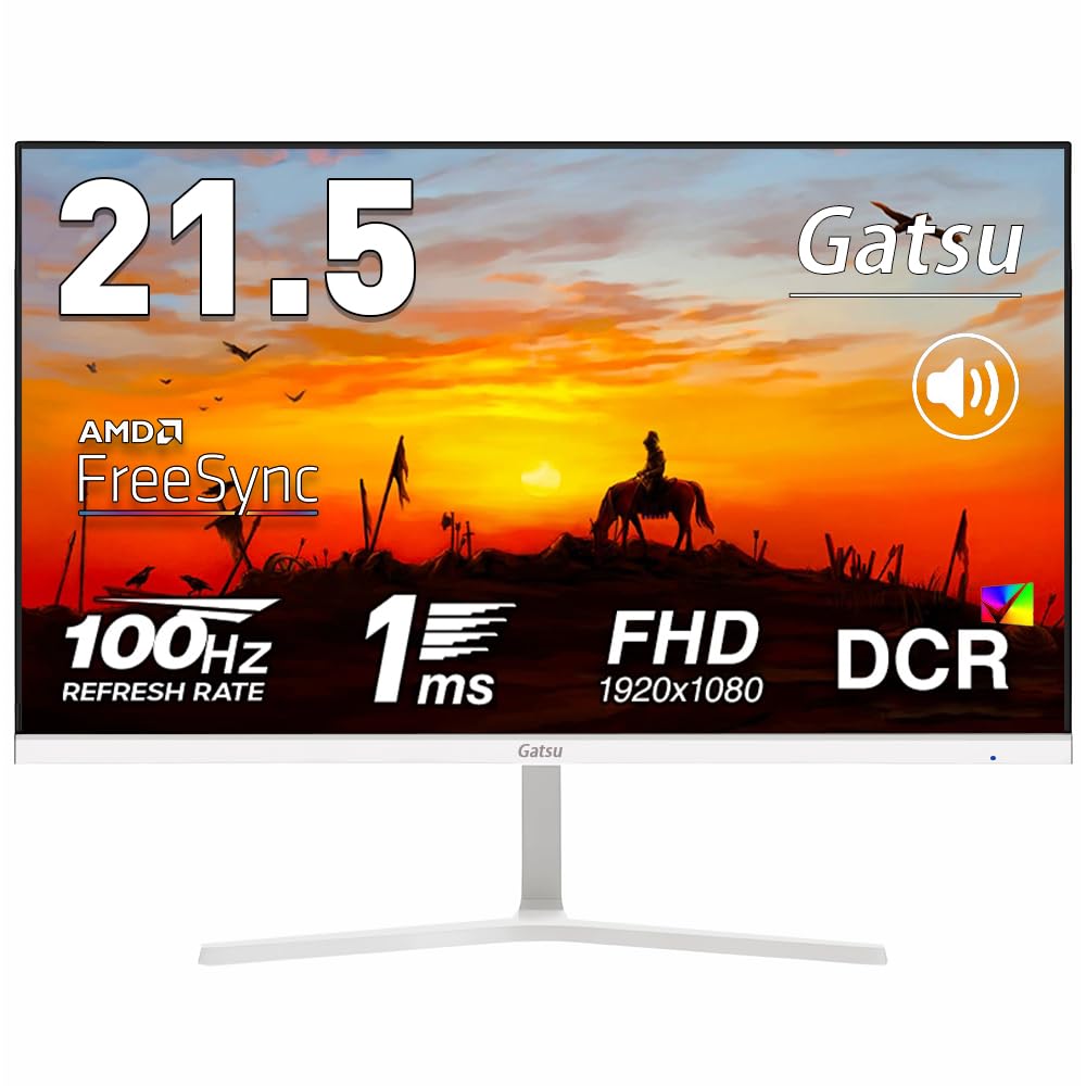 

Gatsu Monitor inch White 1ms 100Hz Gaming Monitor Compatible with Computer Monitor PC Monitor HVA Panel DCR VESA Monitor 22 inch Monitor 21 inch Gatsu