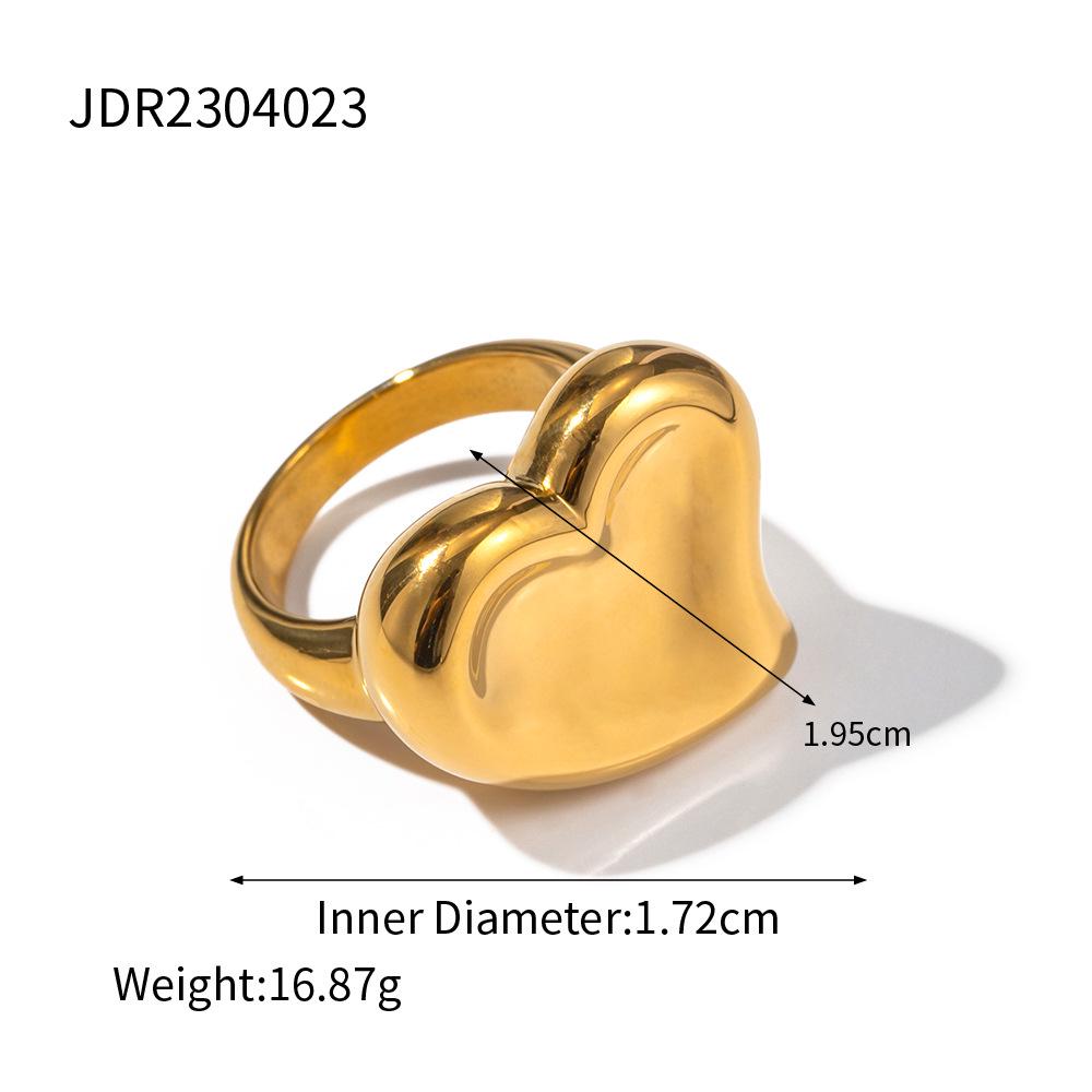 Jieding 18K Gold Stainless Steel Luxury Titanium Ring for Women