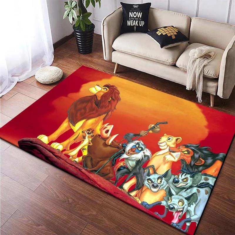 Multiple Sizes Lion King Simba Cartoon Large Area Carpet Rug for LivingRoom Children's Bedroom Sofa Doormat Floor Mat Great Gift