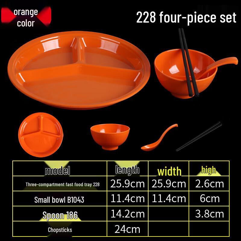 

Melamine Divided Canteen Meal Plate