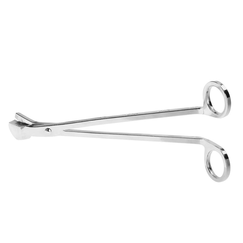 Semicircular Plating Stainless Steel Candle Heart Clip Wick Trimmer Scissors Tool(black)