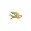 Ceramic Handicrafts Background Wall Decoration Golden Bird Three-dimensional Pendant Swallow Sculpture Home Decoration