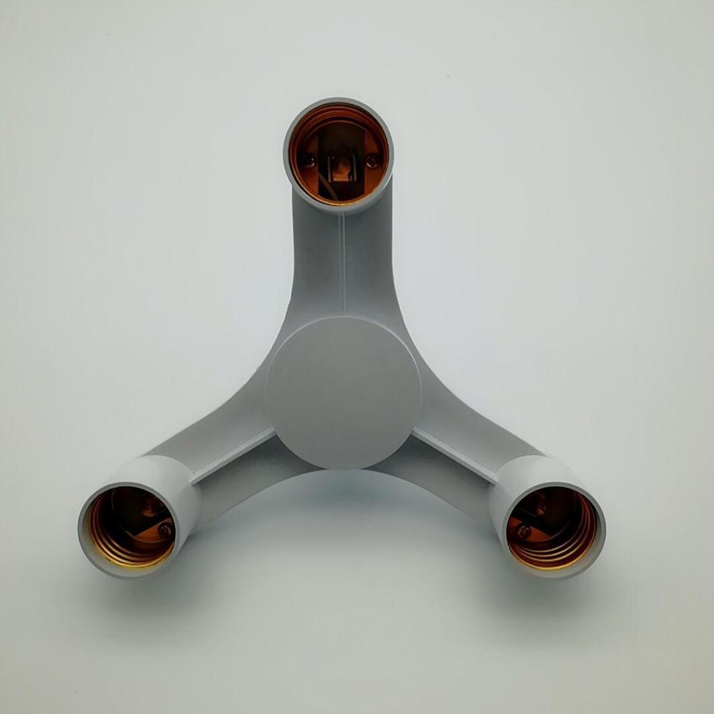 Multi-Socket E27 Lamp Holder Splitter: 1-to-2, 1-to-3, 1-to-4, 1-to-5 Spiral Head Adapter