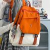 School Bag New Fresh and Sweet Contrasting Color Multi-purpose Backpack Junior High School Students Lightweight Large Capacity Backpack