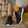 Nové dámské tenisky Platformové boty Kožené patchworkové ležérní sportovní boty Dámské outdoorové běžecké vulkanizované boty Zapatillas Mujer