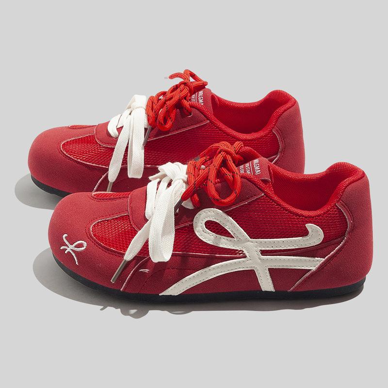 Casual German Training Shoes  All-match Sneakers Breathable Soft-soled White Shoes